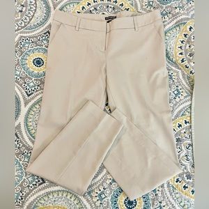 Express Columnist Straight Legged Pants - Light Tan